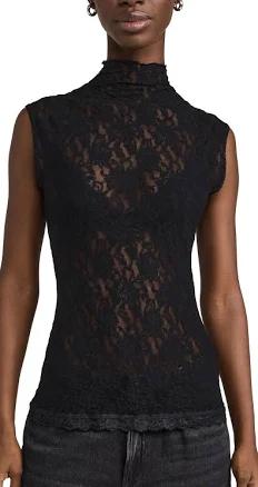 Hanky Panky Women's Signature Lace Mock Neck Top