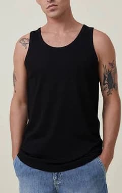 Cotton On Men's Loose Fit Rib Tank Top