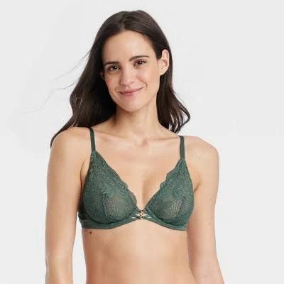 Auden Women's Fishnet Lace Unlined Bra