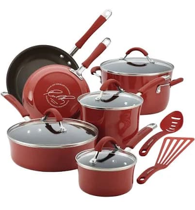 Rachael Ray 12-Piece Cucina Nonstick Cookware Set