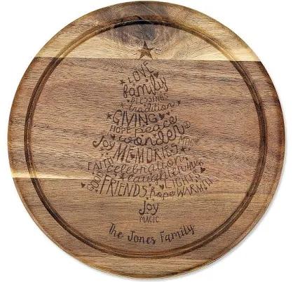 Personalized Acacia Cheese Board Set