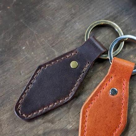 Retro Leather Key Fob