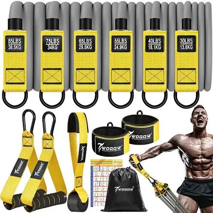 Resistance Bands, 350lbs Heavy Exercise Bands with Handles, Workout Bands Set for Working Out Men, Fitness Weight Bands for Strength Training,