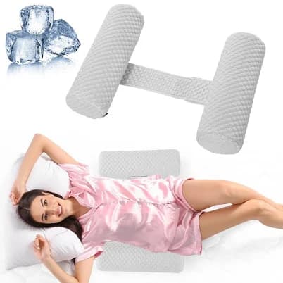 HOMBYS Cooling Memory Foam Sleep Position Training Pillow for Hot Sleeper, Body Supportive Trainer Pillow for Back Sleeper Side Sleeper, Adjustable