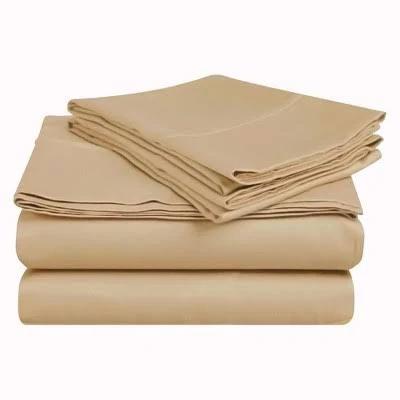 Blue Nile Mills 400-Thread Count Solid Deep Pocket Sheet Set