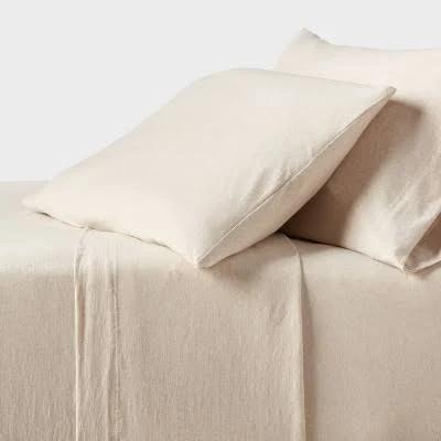 Threshold Cotton Jersey Sheet Set Heather