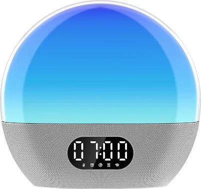 WiiM Wake-up Light All-in-One Sunrise Alarm Clock Sound Machine Music Streamer