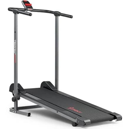 Sunny Health & Fitness Compact Foldable Manual Treadmill