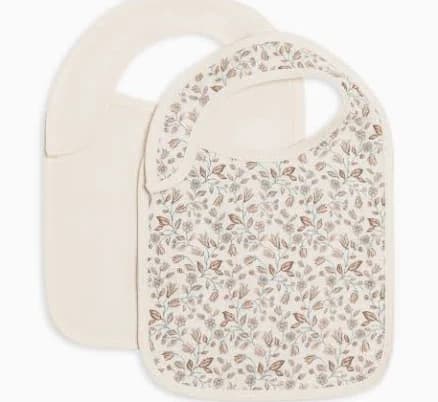 Colored Organics Organic 2-Pack Muslin Bibs