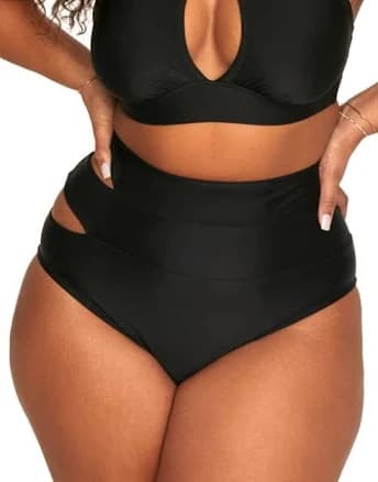 Adore Me Women's Demi Swimwear High Waist Bikini Bottom