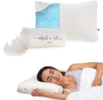 Adjust-A-Loft Fiber Adjustable Comfort Pillow with Cooling Memory Foam Insert, Standard/Full