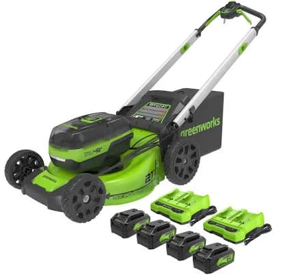 Greenworks 21" 48V Cordless Self-Propelled Lawn Mower