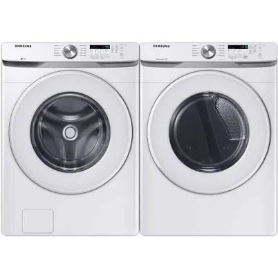 Samsung Front Load Laundry Package WF45T6000WPR