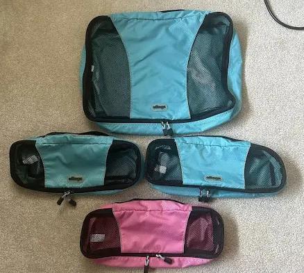 Ebags Classic 4 Pc Set Packing Cubes Lightweight Breathable Travel