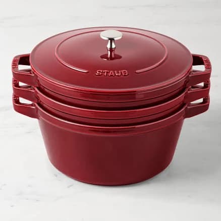 Staub 4 Piece Cast Iron Stackable Set