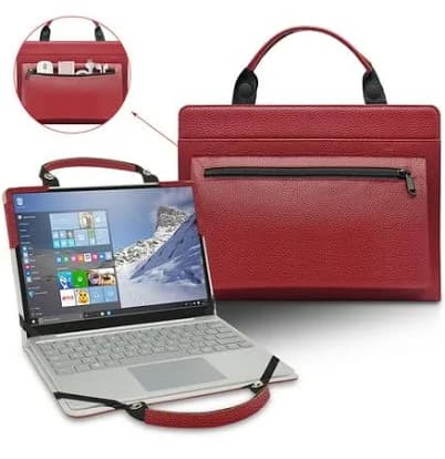 For 16 inch Lenovo Yoga Pro 9i 16 Gen 9 Laptop Case Cover Portable Bag Sleeve with Bag Handle Red, Size: 2 in