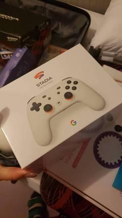 Google Stadia Premiere Edition Controller and Google Chromecast Ultra