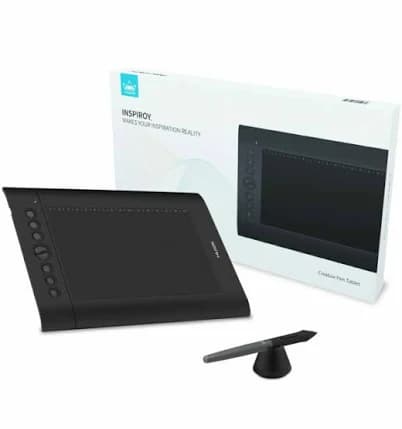 Huion H610pro V2 Graphic Drawing Android Supported Pen Tablet - Black