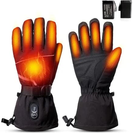 SNOW DEER Heated Gloves for Men Women, Electric Glove Rechargeable Battery Heated Hand for Motorcycle Biking Hunting Arthritis Skiing Working