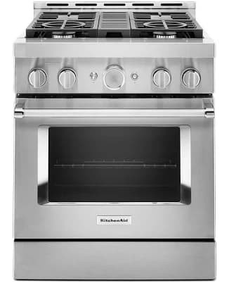 KitchenAid 30" Smart Commercial-Style Gas Range