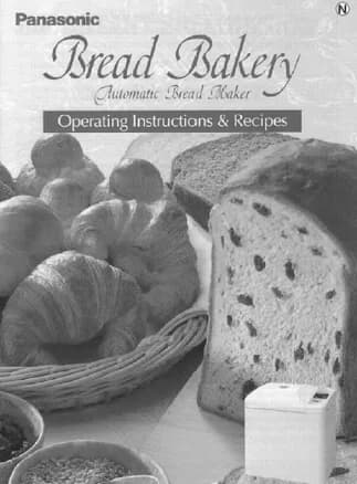 Panasonic Bread Machine Manual Sdbt2p Sdbt51p Sdbt56p Sdbt6p Sdrd250