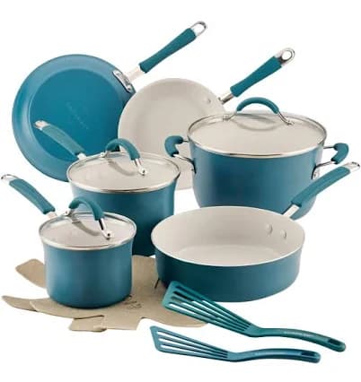 Rachael Ray Cucina Ceramic Nonstick Pots and Pans Set