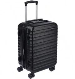 Basics Suitcase, Hardside Luggage With Spinner Wheels, Scratch-Resistant Surface, Black, 30-Inch,26-Inch