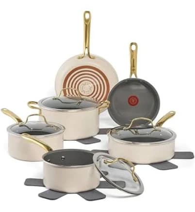 T-fal Preserve Ceramic Non-Stick Cookware Set 13 Piece
