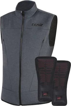 Lenz Heat Vest 2.0, grey/black, Size S for Men