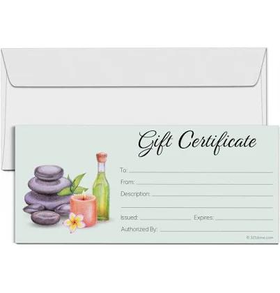 321Done Spa Gift Certificates