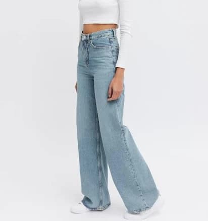 Organic High Rise Wide Leg Jeans