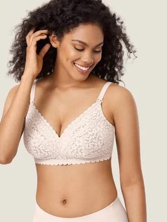 MOMANDA Women's Hands-Free Lace Pumping Bra