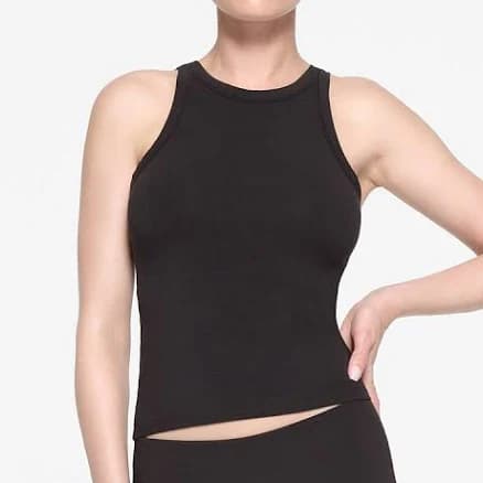 Skims Women's Cotton Jersey Crew Neck Tank Top