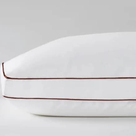 Saatva Latex Pillow High Loft Hypoallergenic Pillow with Shredded Latex Core