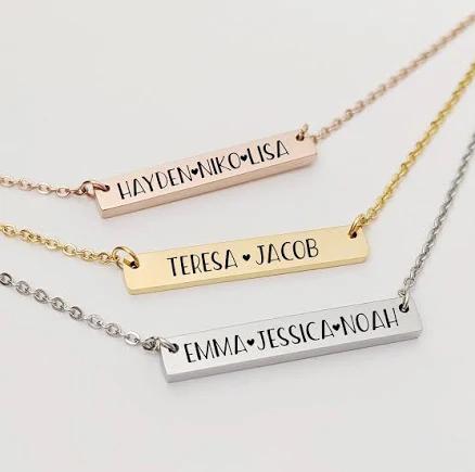 Stainless Steel Engravable Necklace