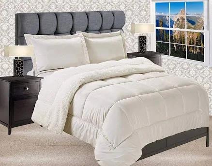 Micromink Sherpa Reversible Comforter Set