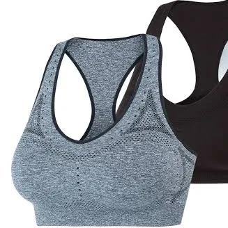 Hanes Women's Seamless Racerback Sports Bra 3-Pack