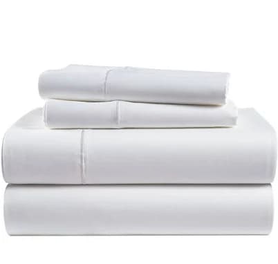 LANE LINEN 100% Egyptian Cotton Sheets Queen Size 1000 Thread Count White