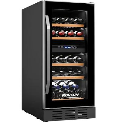 ROVSUN 26 Bottle Dual Zone Wine Cooler Fridge