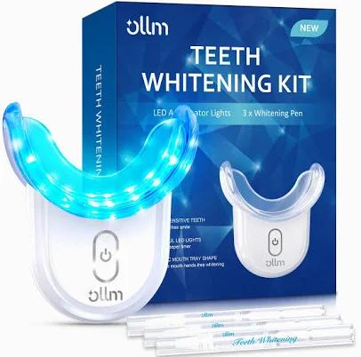 Ollm Teeth Whitening Kit Gel Pen Strips Hydrogen Carbamide Peroxide for Sensitive Teeth