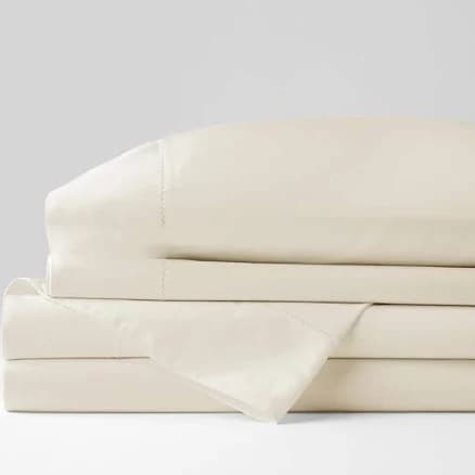 The Company Store Premium Smooth Organic Cotton Sateen Bed Sheet Set