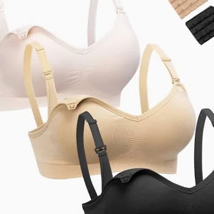 HOFISH Maternity Nursing Bra for Breastfeeding Pregnancy Wireless Bralette