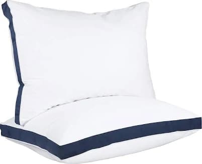 Utopia Bedding King Navy Gusseted Bulk Bed Pillows