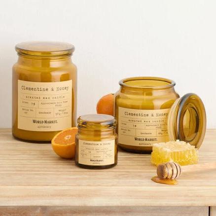 World Market Apothecary Clementine & Honey Scented Candle