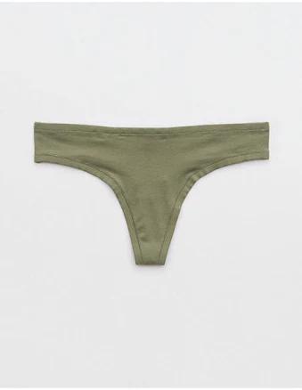 Aerie Women's Superchill Cotton Thong Underwear