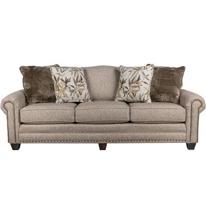 Smith Brothers Stationary Sofa in Brown, 40" | Nebraska Furniture Mart