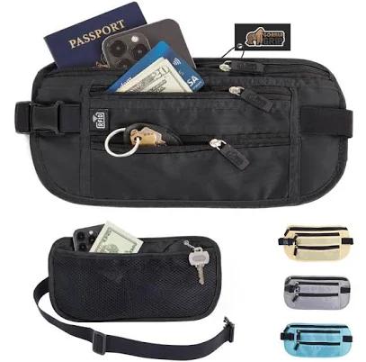 Gorilla Grip 4 Pocket Secure RFID Blocking Money Belt