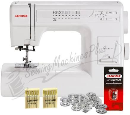 Janome HD3000 Heavy Duty Mechanical Sewing Machine w/ FREE BONUS | SewingMachinesPlus.com