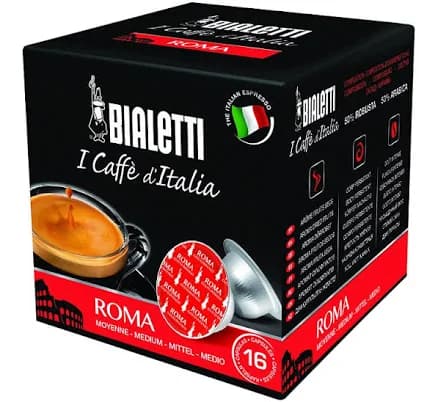 Bialetti Roma Espresso Capsules, 32 Count