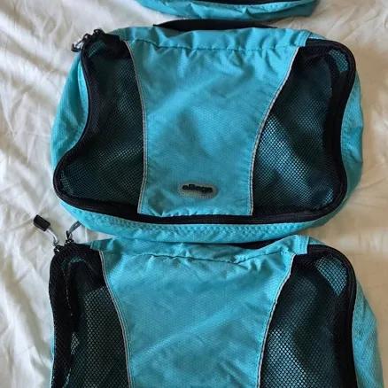 Ebags Packing Cubes Aquamarine Blue (2 Medium, 1 Small) | Size: m